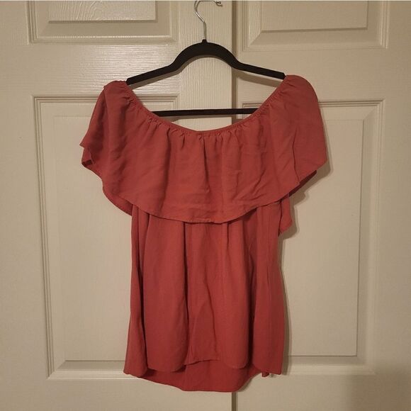 Torrid coral off shoulder blouse - Picture 5 of 5